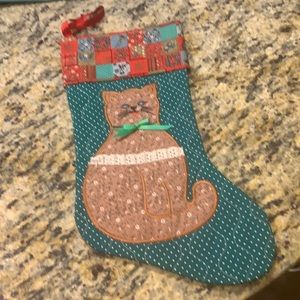 Kitty homemade Christmas Stocking